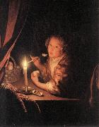 SCHALCKEN, Godfried Girl Eating an Apple sg oil painting picture wholesale